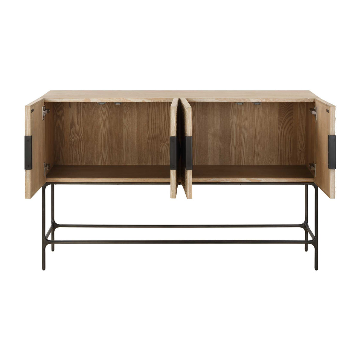   Elm Veneer 4-Door Cabinet | Oroa.com
