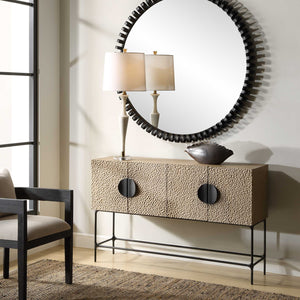   Elm Veneer 4-Door Cabinet | Oroa.com