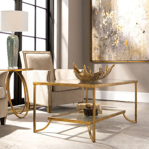  Gold Framed Coffee Table | Oroa.com