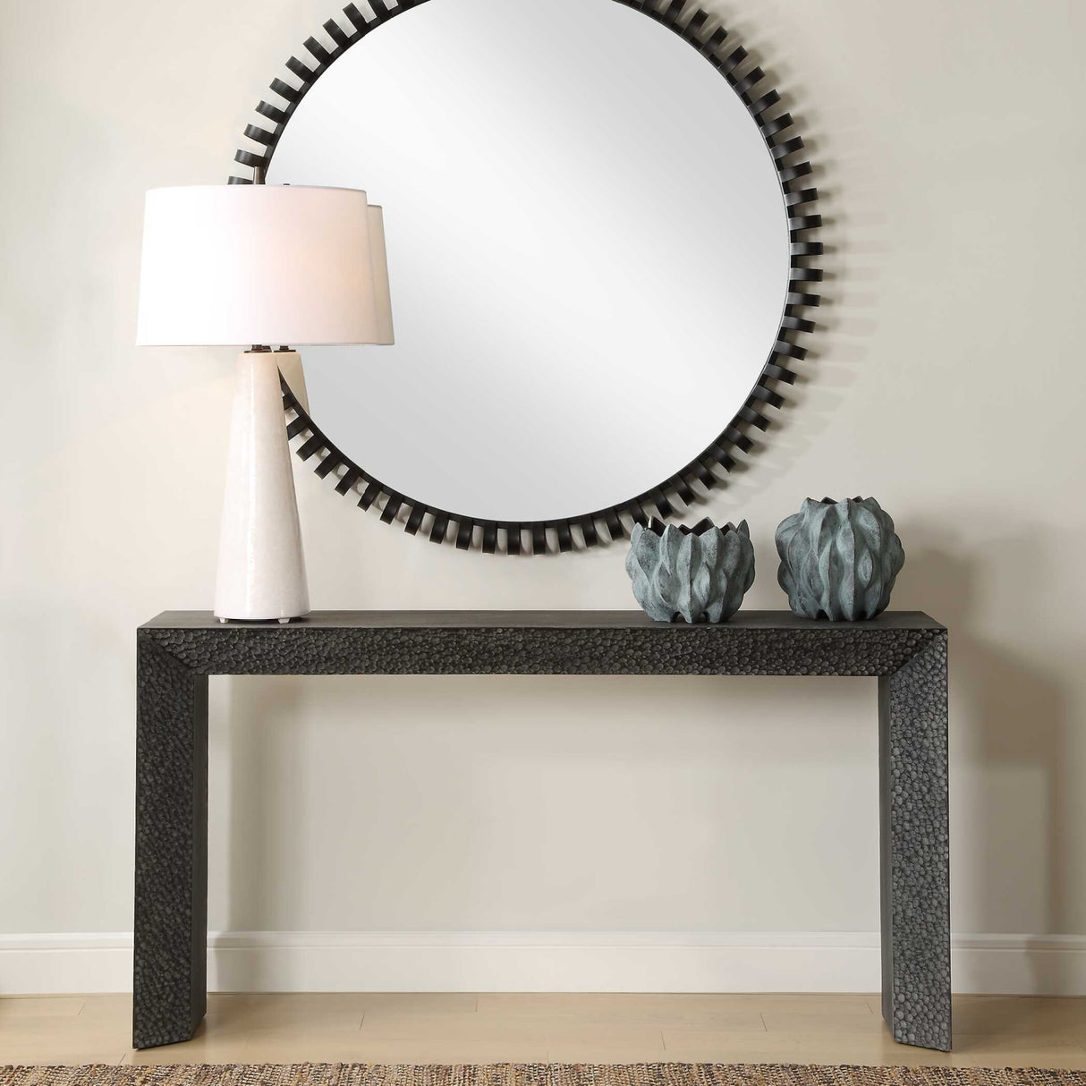   Chiseled Black Elm Console Table | Oroa.com