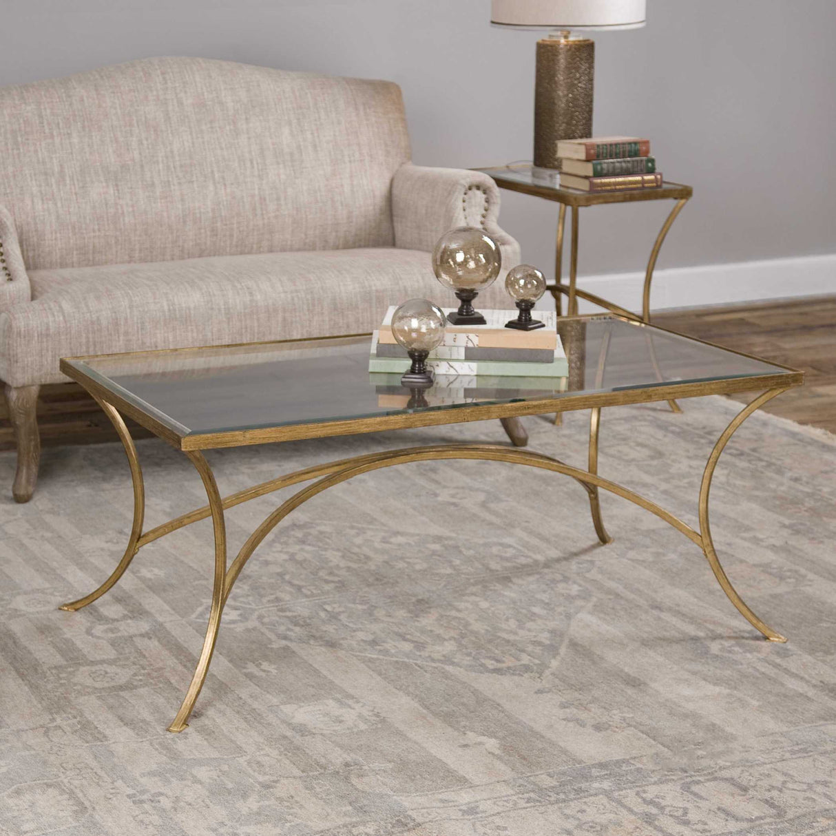   Beveled Tempered Glass Coffee Table | Oroa.com