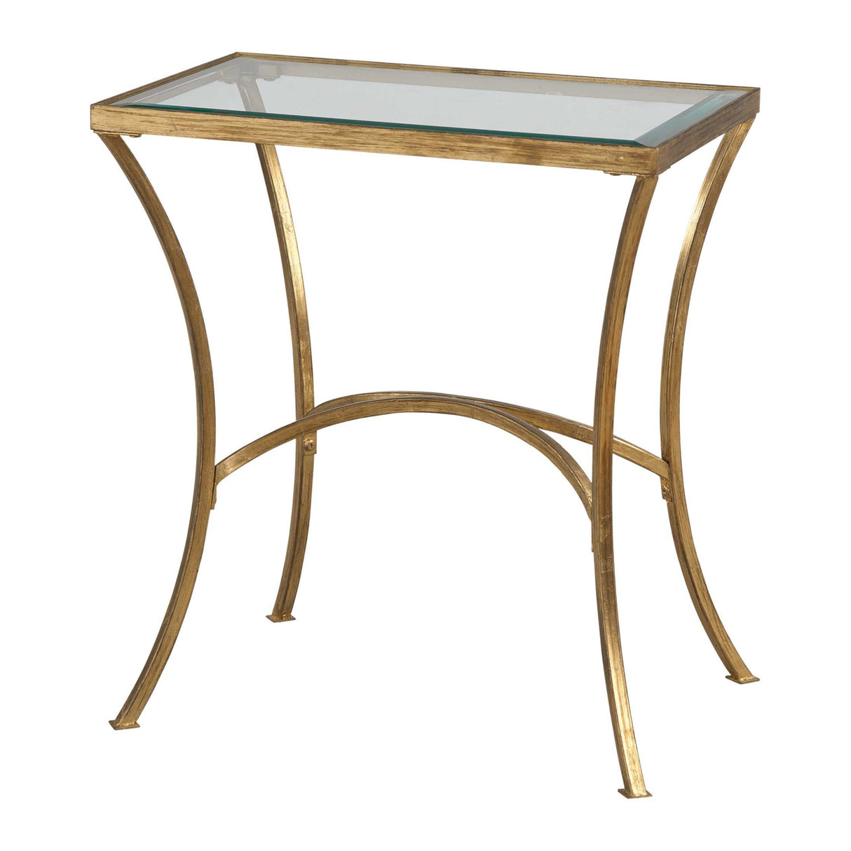   Gold Framed Glass End Table | Oroa.com