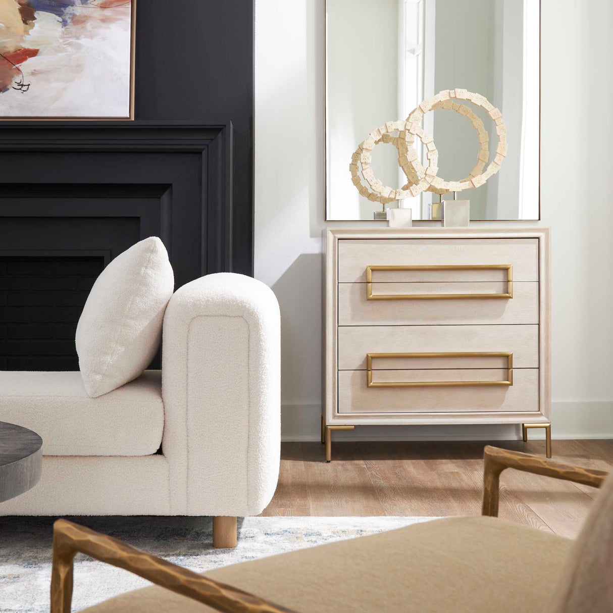   Light Oak 4-Drawer Accent Chest | Oroa.com