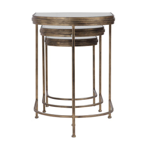   Gold Framed Nesting Tables (3) | Oroa.com