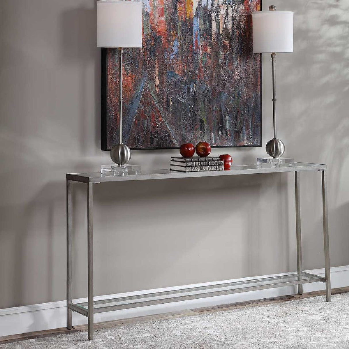   Beveled Mirror Console Table | Oroa.com