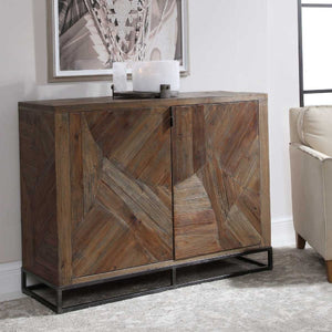   2-Door Marquetry Wooden Cabinet | Oroa.com