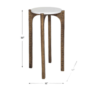   Round Marble Drink Table | Oroa.com