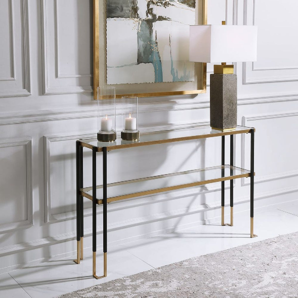   Gold Leaf Console Table | Oroa.com