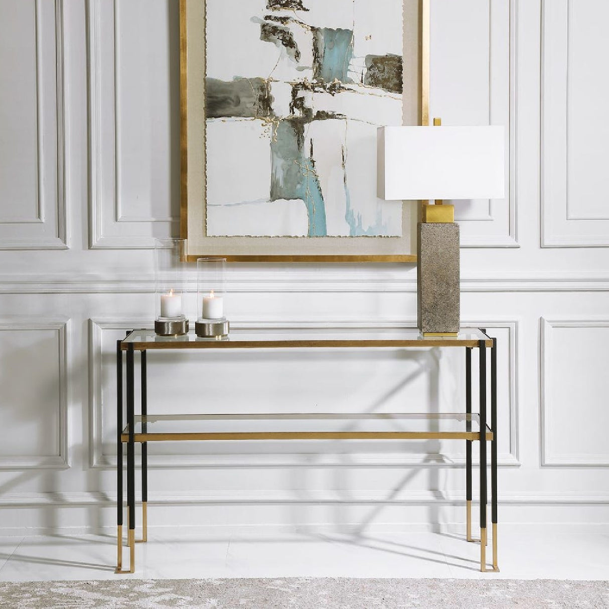   Gold Leaf Console Table | Oroa.com