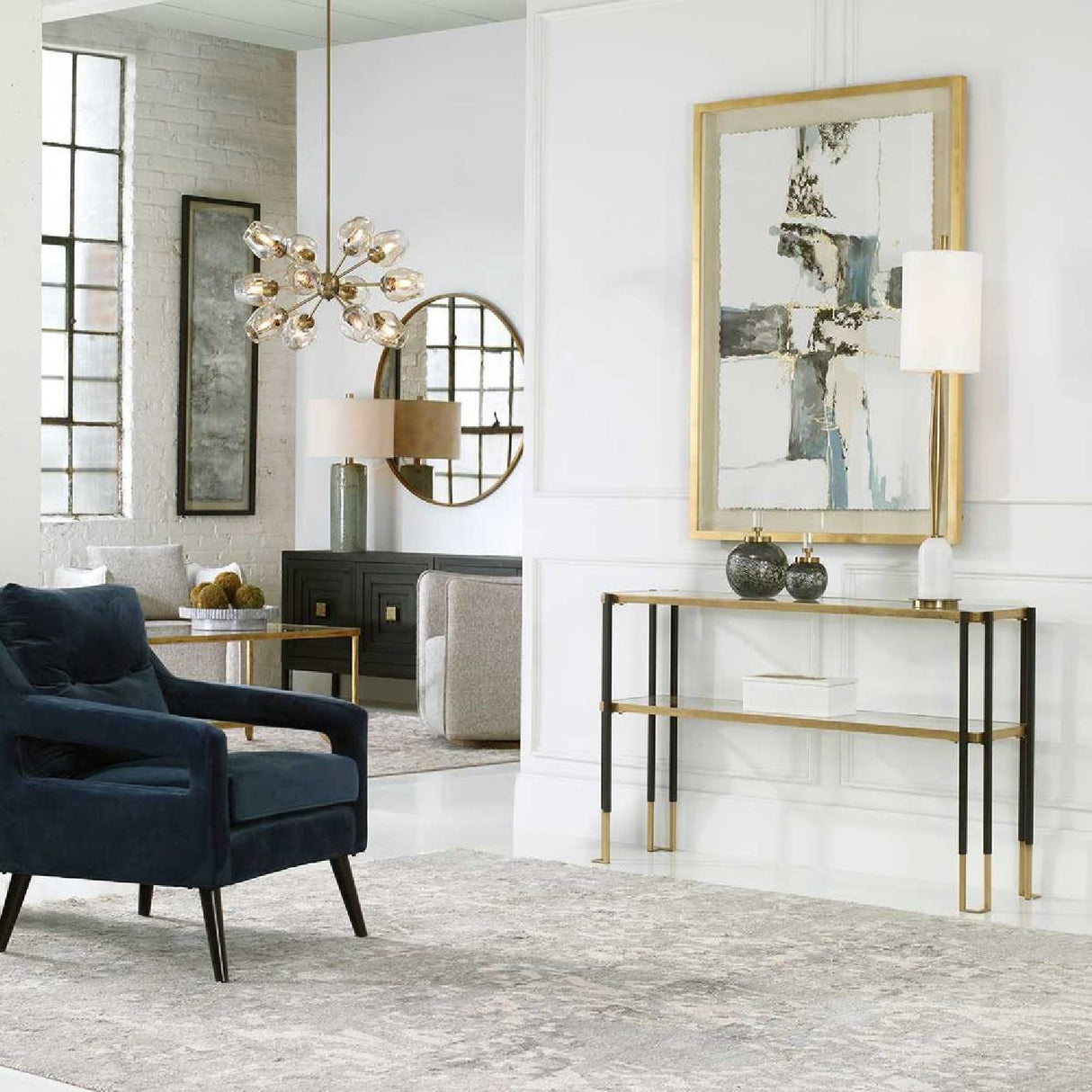   Gold Leaf Console Table | Oroa.com