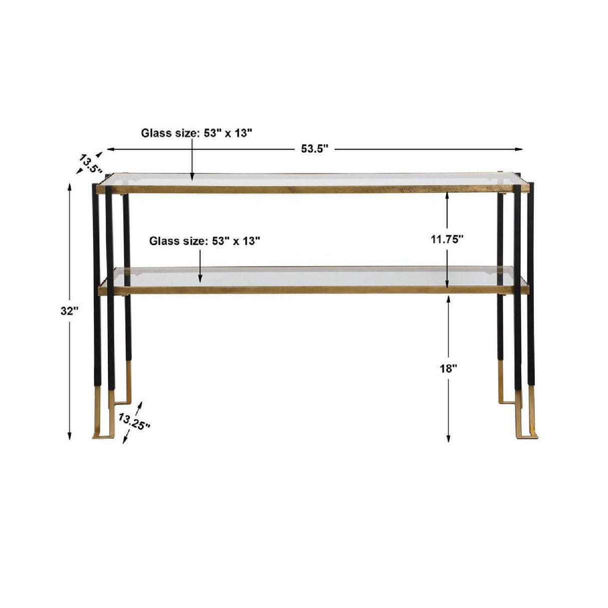   Gold Leaf Console Table | Oroa.com
