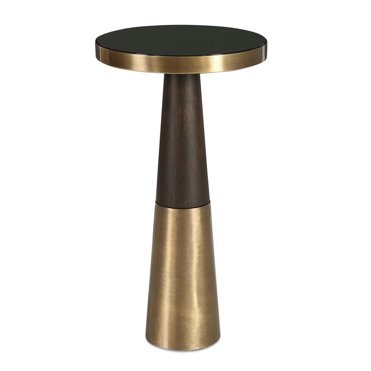   Black Glass Accent Table | Oroa.com
