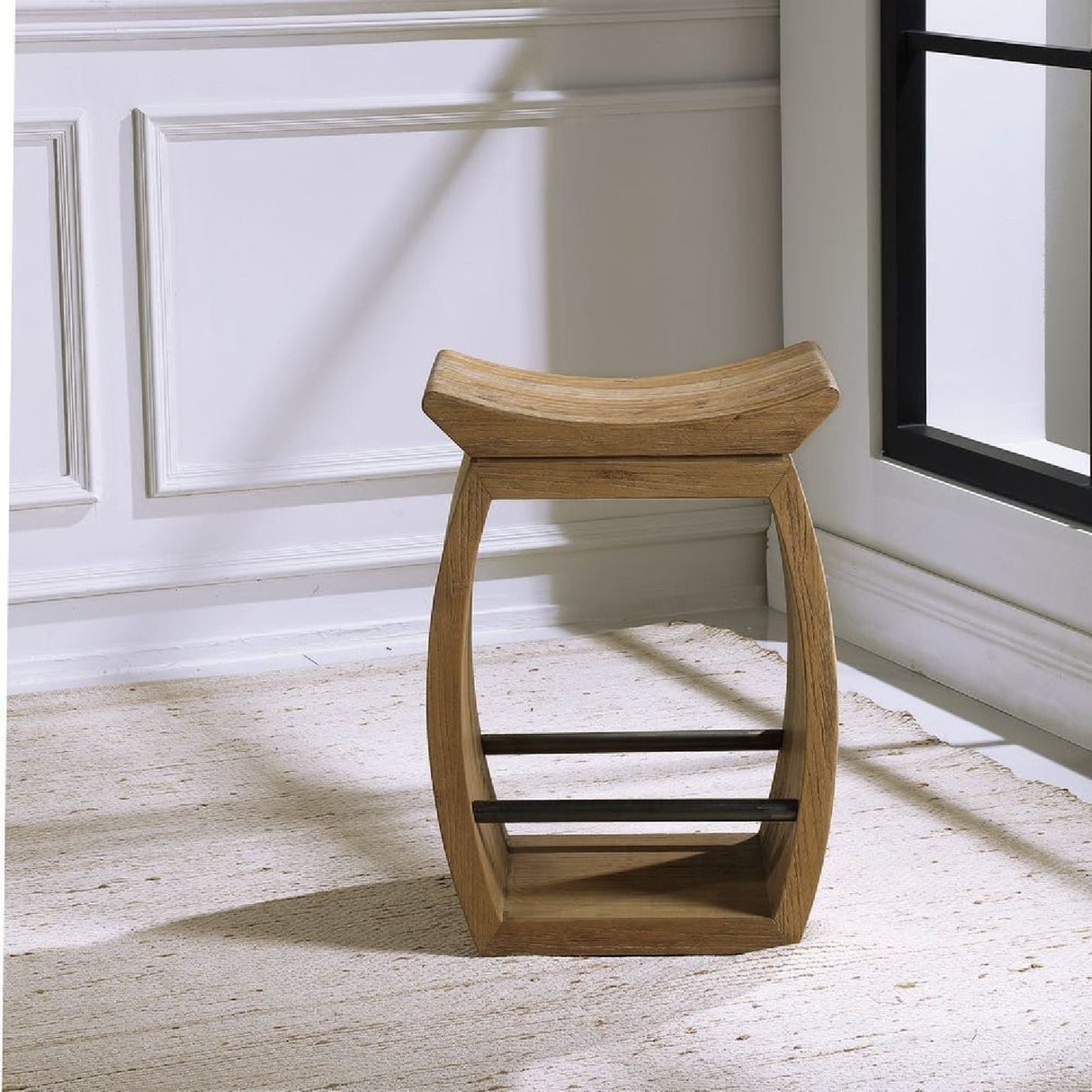   Elm Wood Counter Stool | Oroa.com