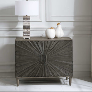   Oak Starburst 2-Door Cabinet | Oroa.com