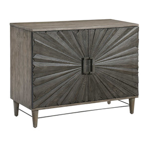  Oak Starburst 2-Door Cabinet | Oroa.com