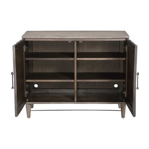   Oak Starburst 2-Door Cabinet | Oroa.com