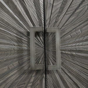   Oak Starburst 2-Door Cabinet | Oroa.com