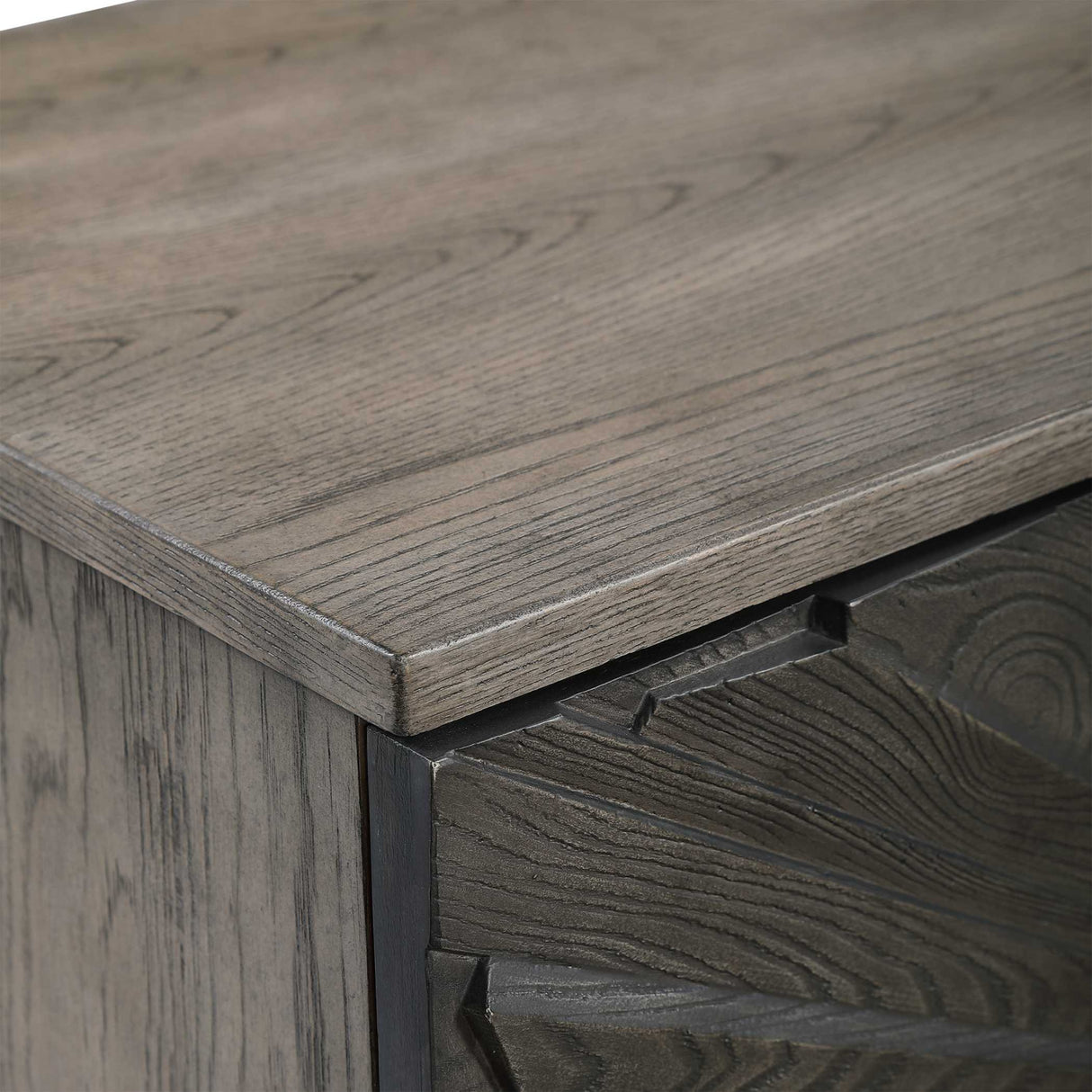   Oak Starburst 2-Door Cabinet | Oroa.com