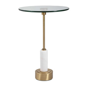   Round Glass Accent Table | Oroa.com