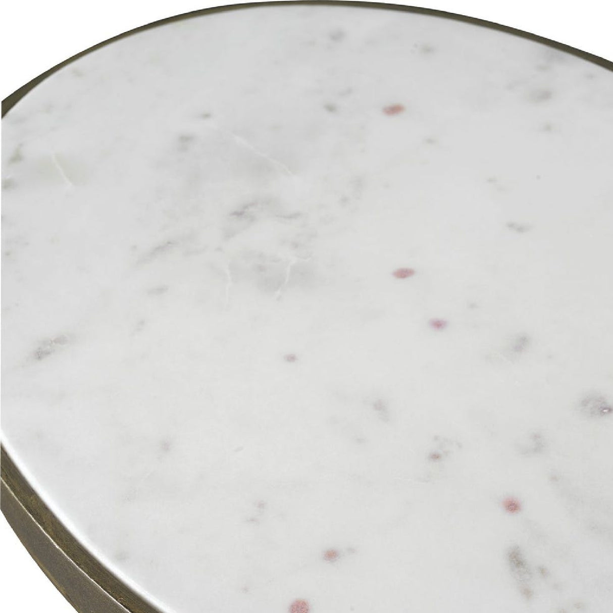   Iron Base Oval Accent Table | Oroa.com