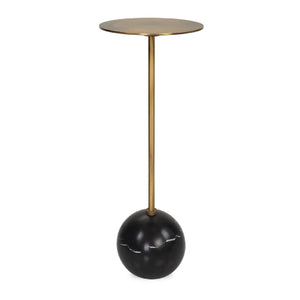   Gold Pedestal Drink Table | Oroa.com
