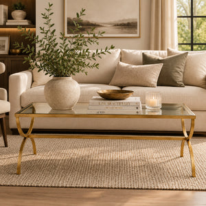   Tempered Glass Top Coffee Table | Oroa.com