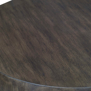   Walnut Finished Round End Table | Oroa.com