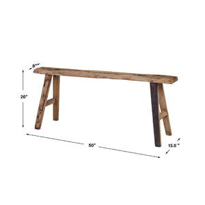   Rustic Pine Wood Bench | Oroa.com