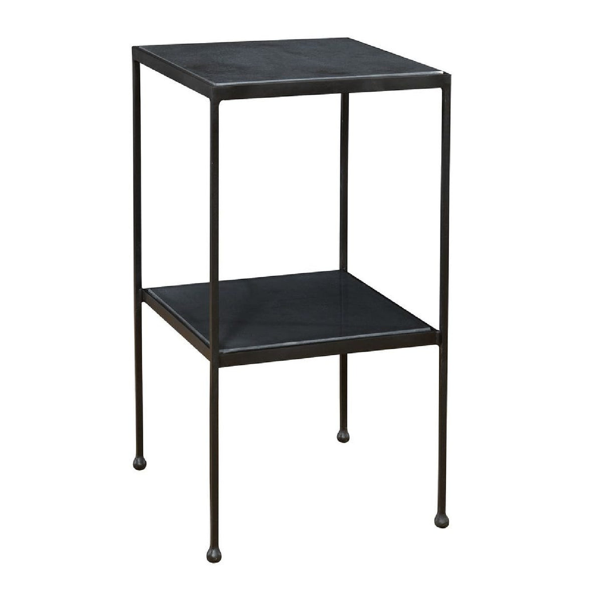   Square Black Marble Accent Table | Oroa.com