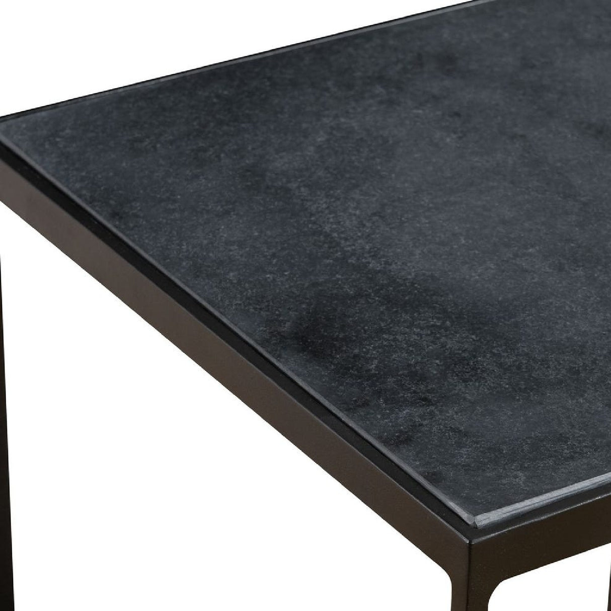   Square Black Marble Accent Table | Oroa.com