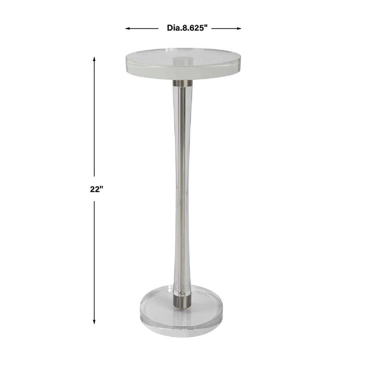   Crystal Pedestal Drink Table | Oroa.com