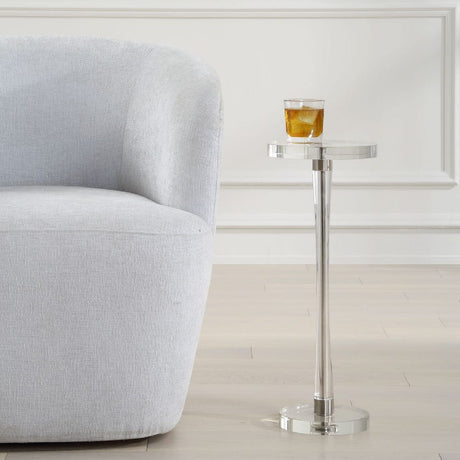   Crystal Pedestal Drink Table | Oroa.com