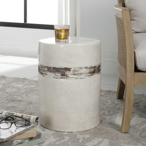   White Crackle Ceramic Garden Stool | Oroa.com