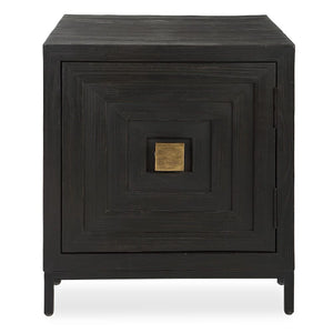   Black Wooden 1-Door Accent Cabinet | Oroa.com