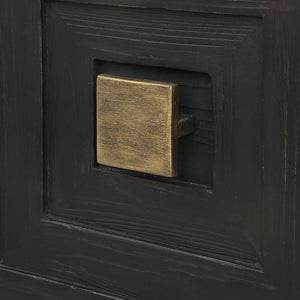   Black Wooden 1-Door Accent Cabinet | Oroa.com