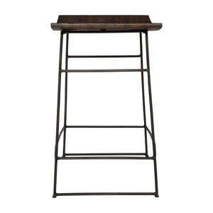   Solid Mango Scooped Counter Stool | Oroa.com
