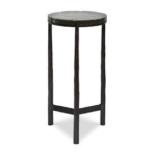   Round Glass Indoor/Outdoor Accent Table | Oroa.com