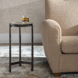   Round Glass Indoor/Outdoor Accent Table | Oroa.com