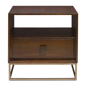   Wooden 1-Drawer Side Table | Oroa.com