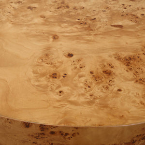  Poplar Burl Round Coffee Table | Oroa.com