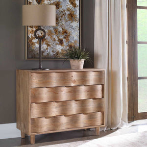   Pine Wood 4-Drawer Accent Chest | Oroa.com
