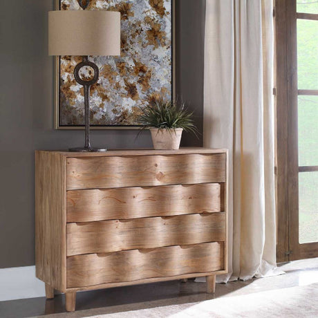   Pine Wood 4-Drawer Accent Chest | Oroa.com