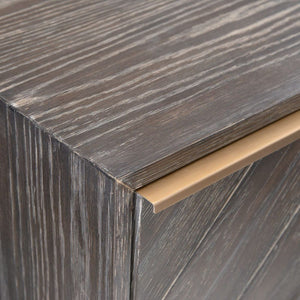   Oak Herringbone 2-Drawer Chest | Oroa.com