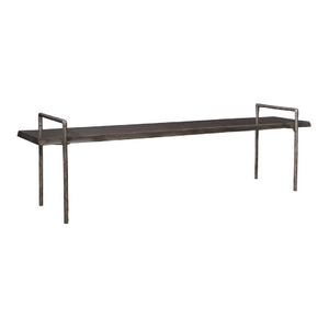   Gray Acacia Wood Bench | Oroa.com