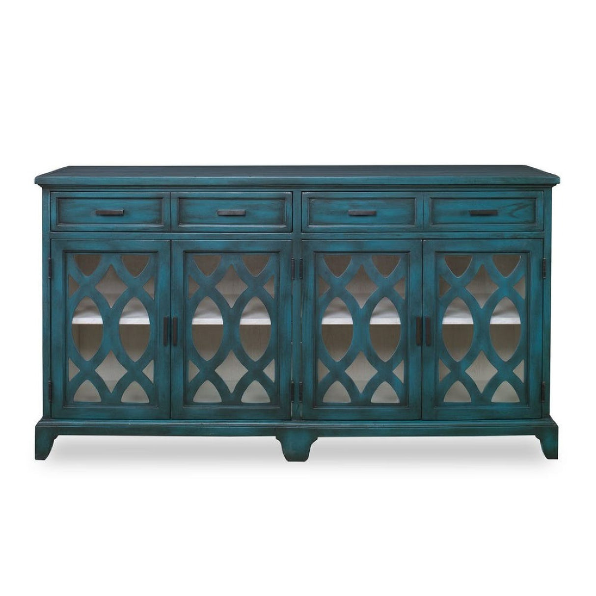   Green Wooden Cutouts Credenza | Oroa.com
