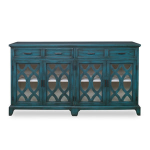   Green Wooden Cutouts Credenza | Oroa.com