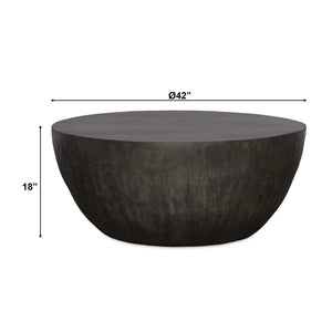   Round Mango Wood Coffee Table | Oroa.com