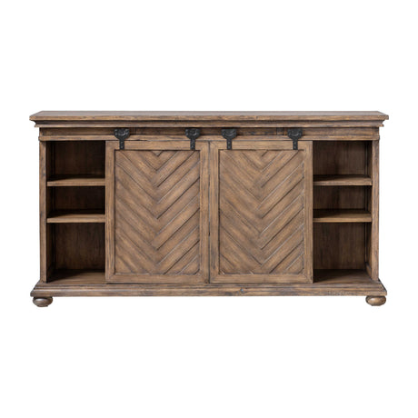   Modern European furniture - Wooden Chevron Media Console - www.oroa.com | Oroa.com