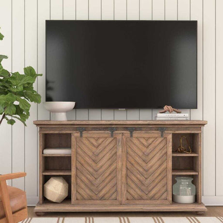   Modern European furniture - Wooden Chevron Media Console - www.oroa.com | Oroa.com