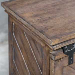  Wooden Chevron Media Console | Oroa.com
